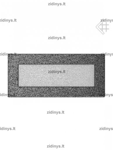 Židinio grotelės 11 x 24 juodai sidabrinės Židinio grotelės 11 x 24 juodai sidabrinės
