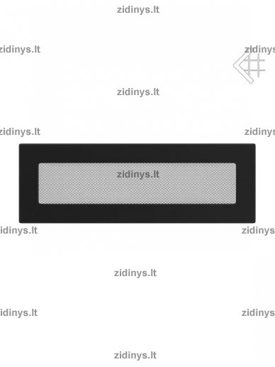 Židinio grotelės 11 x 32 juodos