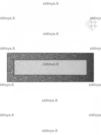Židinio grotelės 11 x 42 juodai sidabrinės Židinio grotelės 11 x 42 juodai sidabrinės