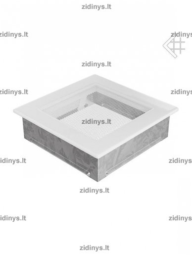 Židinio grotelės 17 x 17 baltos 1