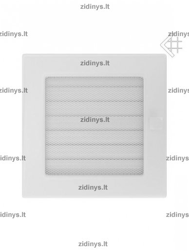 Židinio grotelės 17 x 17 baltos su žaliuze 4 Židinio grotelės 17 x 17 baltos su žaliuze 4
