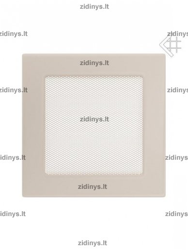Židinio grotelės 17 x 17 kreminės Židinio grotelės 17 x 17 kreminės
