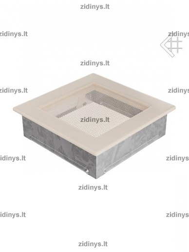 Židinio grotelės 17 x 17 kreminės 1 Židinio grotelės 17 x 17 kreminės 1