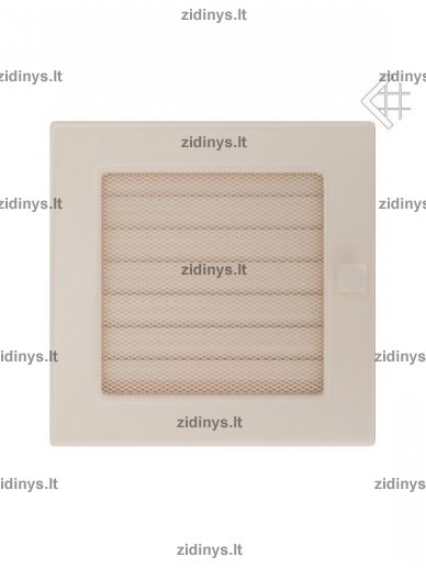 Židinio grotelės 17 x 17 kreminės su žaliuze 1 Židinio grotelės 17 x 17 kreminės su žaliuze 1