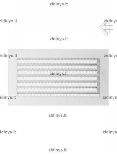 Židinio grotelės 17 x 30 baltos su žaliuze 1 Židinio grotelės 17 x 30 baltos su žaliuze 1