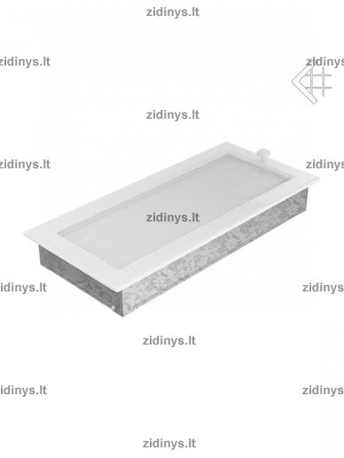 Židinio grotelės 17 x 37 baltos su žaliuze 1 Židinio grotelės 17 x 37 baltos su žaliuze 1