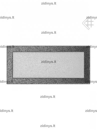 Židinio grotelės 17 x 37 juodai sidabrinė Židinio grotelės 17 x 37 juodai sidabrinė