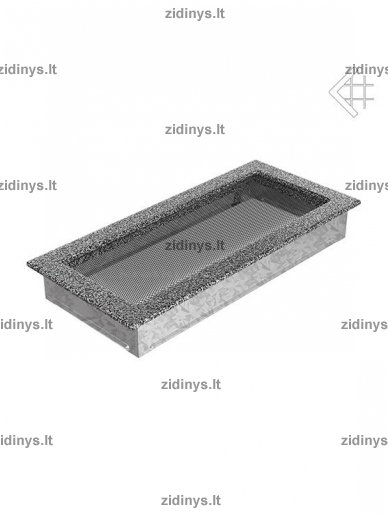 Židinio grotelės 17 x 37 juodai sidabrinė 1 Židinio grotelės 17 x 37 juodai sidabrinė 1