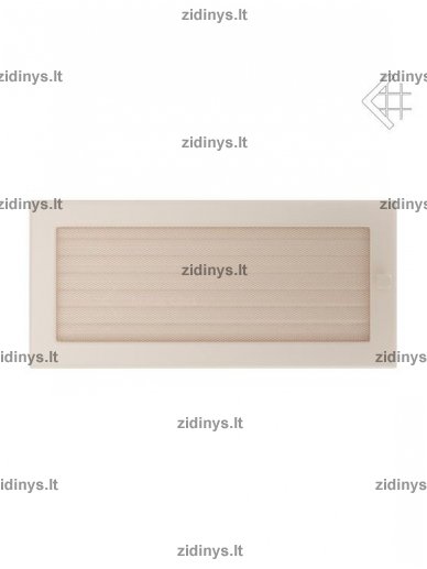 Židinio grotelės 17 x 37 kreminės su žaliuze 1 Židinio grotelės 17 x 37 kreminės su žaliuze 1