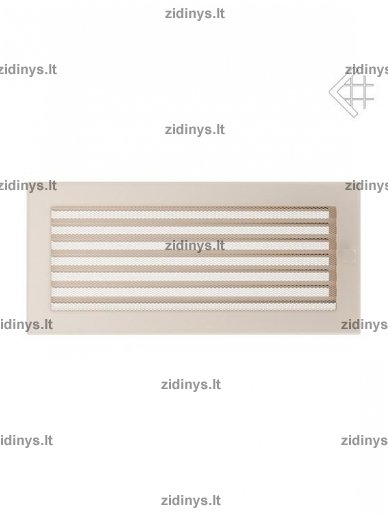 Židinio grotelės 17 x 37 kreminės su žaliuze Židinio grotelės 17 x 37 kreminės su žaliuze