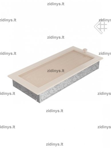 Židinio grotelės 17 x 37 kreminės su žaliuze 2 Židinio grotelės 17 x 37 kreminės su žaliuze 2