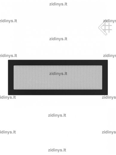 Židinio grotelės 17 x 49 juodos Židinio grotelės 17 x 49 juodos