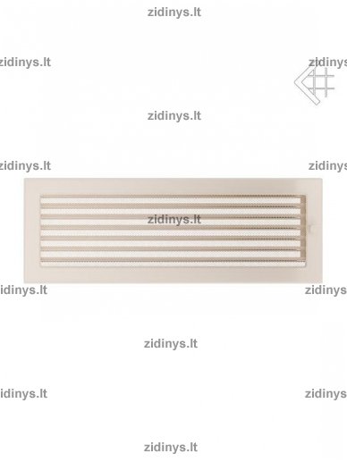 Židinio grotelės 17 x 49 kreminės su žaliuze 1 Židinio grotelės 17 x 49 kreminės su žaliuze 1