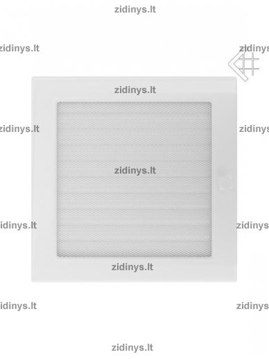 Židinio grotelės 22 x 22 baltos su žaliuze 1 Židinio grotelės 22 x 22 baltos su žaliuze 1
