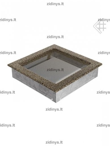 Židinio grotelės 22 x 22 juodai auksinės 1 Židinio grotelės 22 x 22 juodai auksinės 1