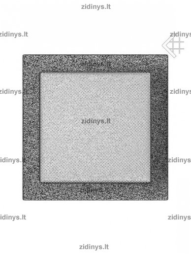 Židinio grotelės 22 x 22 juodai sidabrinės Židinio grotelės 22 x 22 juodai sidabrinės