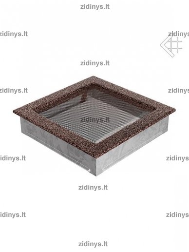Židinio grotelės 22 x 22 juodai varinės 1 Židinio grotelės 22 x 22 juodai varinės 1