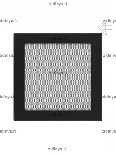 Židinio grotelės 22 x 22 juodos Židinio grotelės 22 x 22 juodos