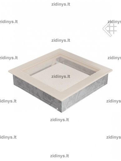 Židinio grotelės 22 x 22 kreminė 1 Židinio grotelės 22 x 22 kreminė 1