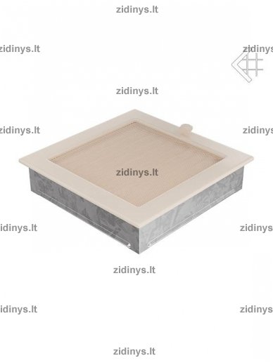 Židinio grotelės 22 x 22 kreminės su žaliuze 1 Židinio grotelės 22 x 22 kreminės su žaliuze 1
