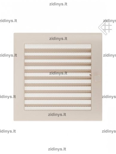 Židinio grotelės 22 x 22 kreminės su žaliuze Židinio grotelės 22 x 22 kreminės su žaliuze