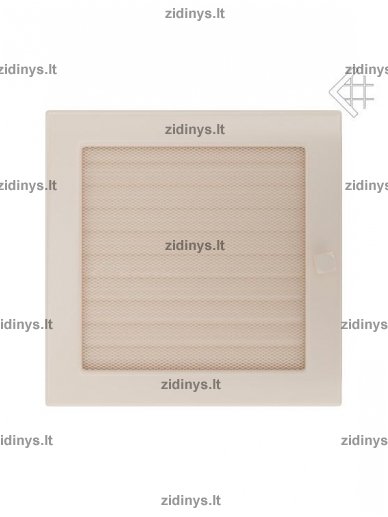 Židinio grotelės 22 x 22 kreminės su žaliuze 2 Židinio grotelės 22 x 22 kreminės su žaliuze 2