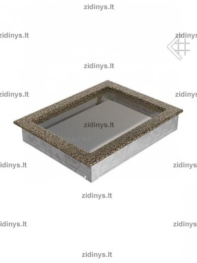 Židinio grotelės 22 x 30 juodai auksinės 1