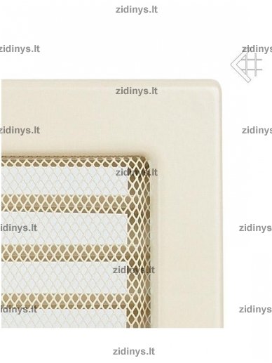 Židinio grotelės 22 x 30 kreminės su žaliuze 4 Židinio grotelės 22 x 30 kreminės su žaliuze 4