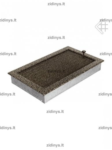 Židinio grotelės 22 x 37 juodai auksinės su žaliuze 2 Židinio grotelės 22 x 37 juodai auksinės su žaliuze 2