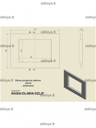 Židinio KRATKI Oliwia apdailos apvadas šlifuotas 1