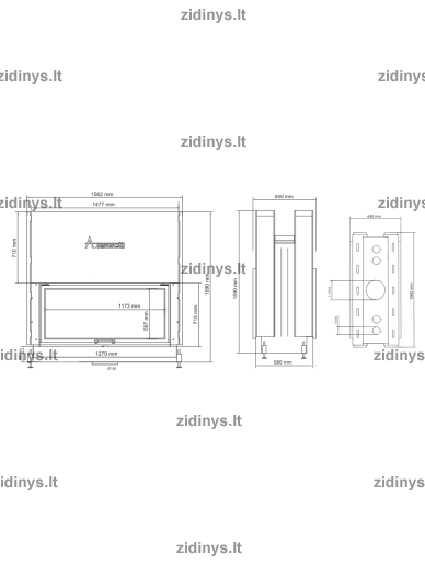 Židinys Acaminetti Flat W 120/60 1 Židinys Acaminetti Flat W 120/60 1