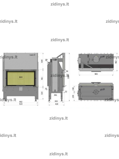 Židinys Heatro 81H 3 Židinys Heatro 81H 3