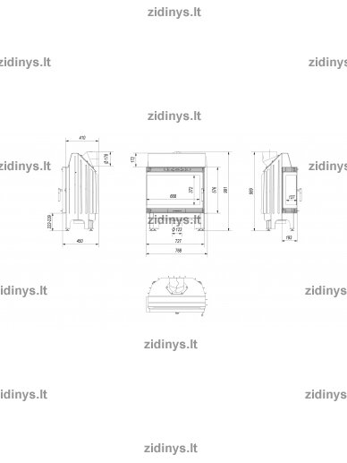 Židinys KRATKI Blanka 670/570/L/BS 4 Židinys KRATKI Blanka 670/570/L/BS 4