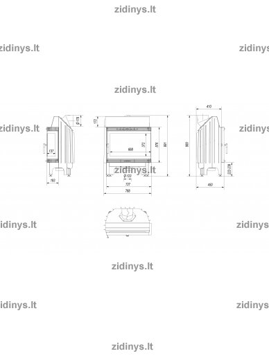 Židinys KRATKI Blanka 670/570/P/BS 4 Židinys KRATKI Blanka 670/570/P/BS 4
