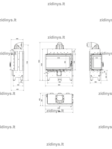 Židinys KRATKI LUCY Slim 14 L/BS NEW 2 Židinys KRATKI LUCY Slim 14 L/BS NEW 2