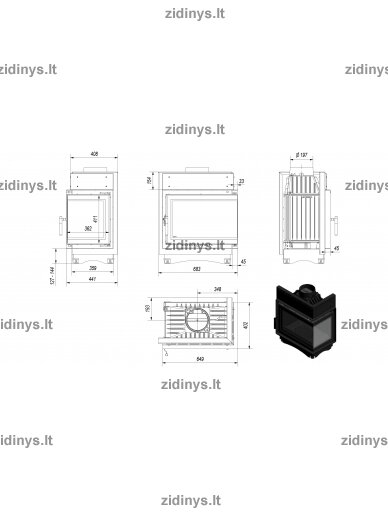 Židinys KRATKI Maja /P/BS/Deco 4 Židinys KRATKI Maja /P/BS/Deco 4