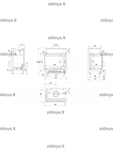 Židinys KRATKI Maja PW/L/BS /8 KW Deco 1 Židinys KRATKI Maja PW/L/BS /8 KW Deco 1