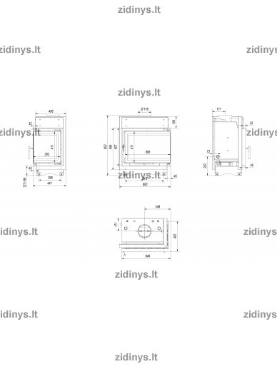 Židinys KRATKI Maja PW/P/BS /8 KW Deco 1 Židinys KRATKI Maja PW/P/BS /8 KW Deco 1