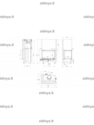 Židinys KRATKI MBA /L/BS/G 17 kw SG 4
