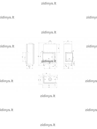 Židinys KRATKI MBA PW L/BS 17 kw 4