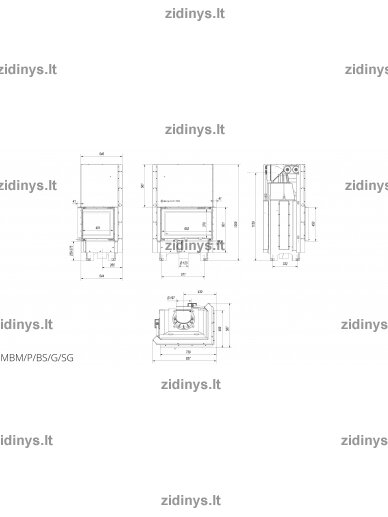 Židinys KRATKI MBM /P/BS/G 10kw SG 5 Židinys KRATKI MBM /P/BS/G 10kw SG 5