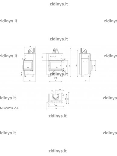 Židinys KRATKI MBM/P/BS 10 kw SG 5 Židinys KRATKI MBM/P/BS 10 kw SG 5