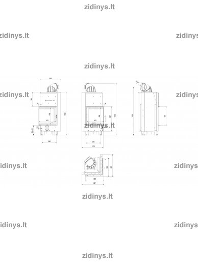 Židinys KRATKI MBN 8 KW/L/BS 4