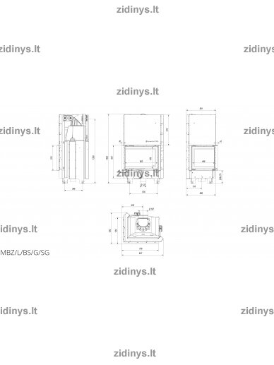 Židinys KRATKI MBZ /L/BS/G 13 kw SG 4 Židinys KRATKI MBZ /L/BS/G 13 kw SG 4