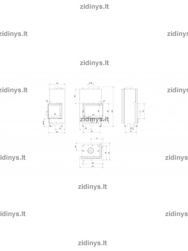 Židinys KRATKI MBZ/PW 13 KW P/BS 4