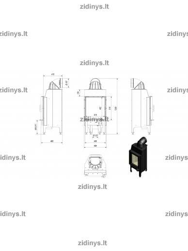 Židinys KRATKI Nadia 8 kw 4 Židinys KRATKI Nadia 8 kw 4