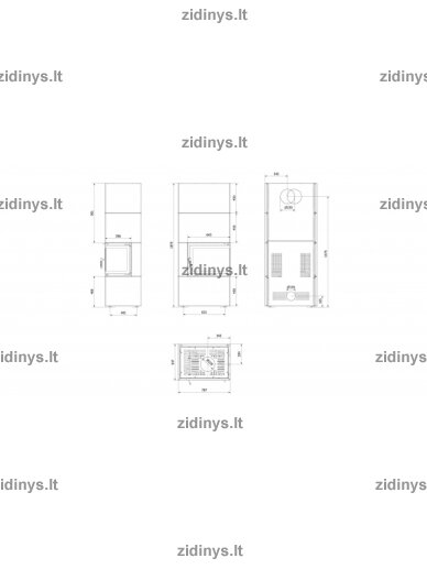 Židinys KRATKI Simple 8 P/BS Box juodas 5 Židinys KRATKI Simple 8 P/BS Box juodas 5