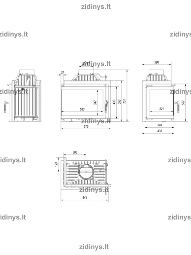 Židinys KRATKI Simple Z/S/L/BS 3 Židinys KRATKI Simple Z/S/L/BS 3