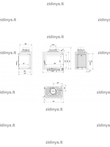 Židinys KRATKI Simple M/S/P/BS 6 Židinys KRATKI Simple M/S/P/BS 6