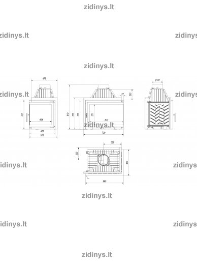 Židinys KRATKI Simple Z/S/P/BS 3 Židinys KRATKI Simple Z/S/P/BS 3